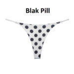 Thin strap thong Panty -Print - Image 2