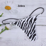 Thin strap thong Panty -Print - Image 6