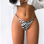 Thin strap thong Panty -Print - Image 7