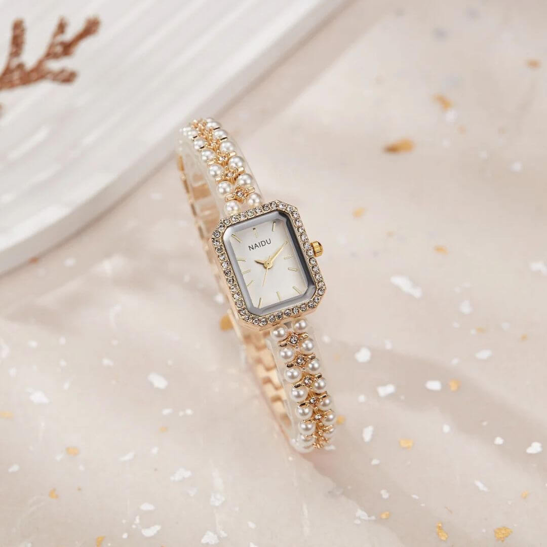 Rhinestone rectangle watch.g (4) কোডঃ wL105g; Rhinestone rectangle watch - Image 1