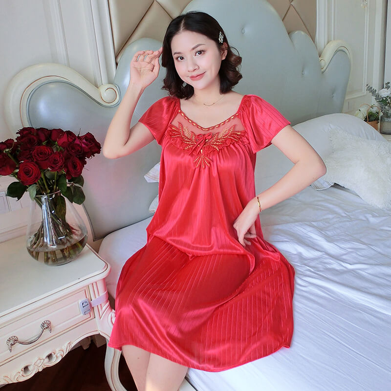 Color floral nightgown.r (3) কোডঃ Lin33r; Color floral nightgown - Image 1