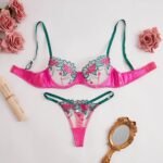 কোডঃ bbp35; Flower Intimates Bikini - Image 2