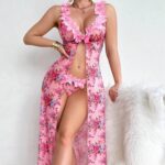 কোডঃ Lin34d; Floral pastoral nightgown set - Image 3