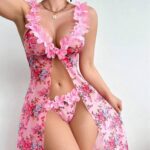 কোডঃ Lin34d; Floral pastoral nightgown set - Image 2
