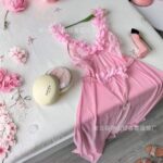 কোডঃ Lin34p; Floral pastoral nightgown set - Image 2