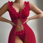 কোডঃ Lin34r; Floral pastoral nightgown set