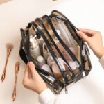 কোডঃ Cb5b; PVC double cosmetic bag - Image 4