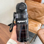 কোডঃ DW2bk; Outdoor portable water bottle [Black] - Image 2