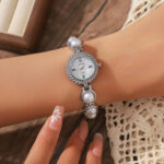 কোডঃ WL89so; Pearl Bracelet Watch [D] - Image 3