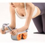 Automatic Rebound Ab Roller Wheel with Elbow Support, Timer, phone holder, and Dual-Wheel Design. - Image 5