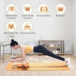Automatic Rebound Ab Roller Wheel with Elbow Support, Timer, phone holder, and Dual-Wheel Design. - Image 4