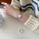 কোডঃ WL115sw; Fashionable net strap watch - Image 4