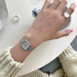 কোডঃ WL115sw; Fashionable net strap watch - Image 2